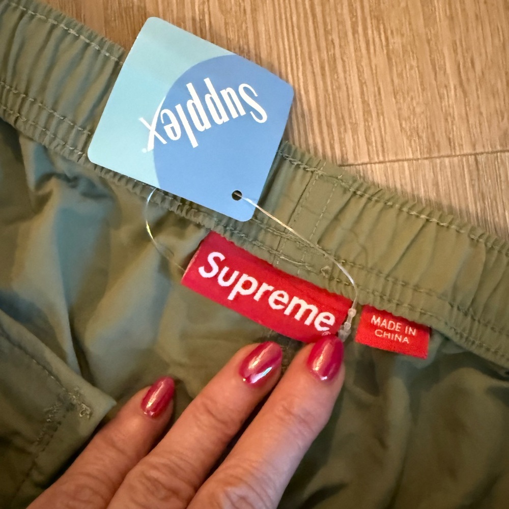 Authentic nwt Supreme Sage Green P